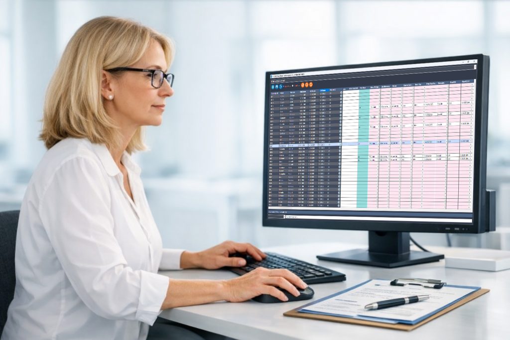 Tabellarische Schnellerfassung